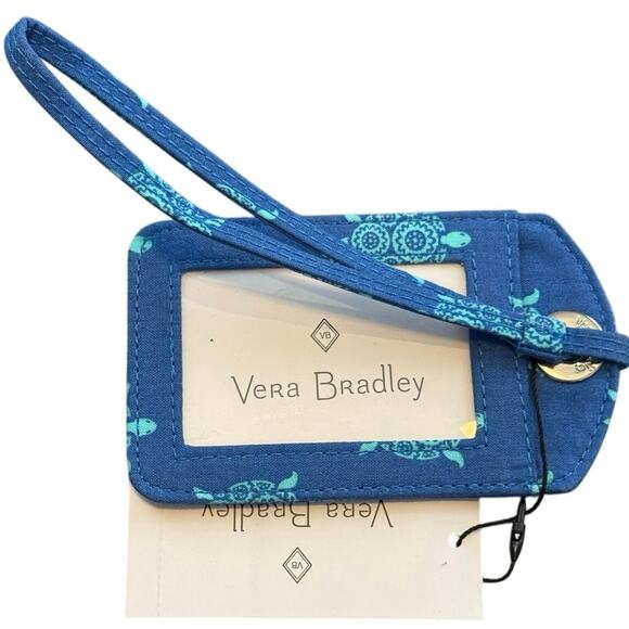 NWT Vera Bradley Sea Turtle Luggage Tag and Floral Small Coin Purse Bundle - Picture 5 of 6